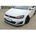 Накладка сплиттер на передний бампер Вар2 на Volkswagen Golf VII GTI